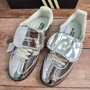 adidas x Wales Bonner Co - branded Silver Sneakers, Size EU 38